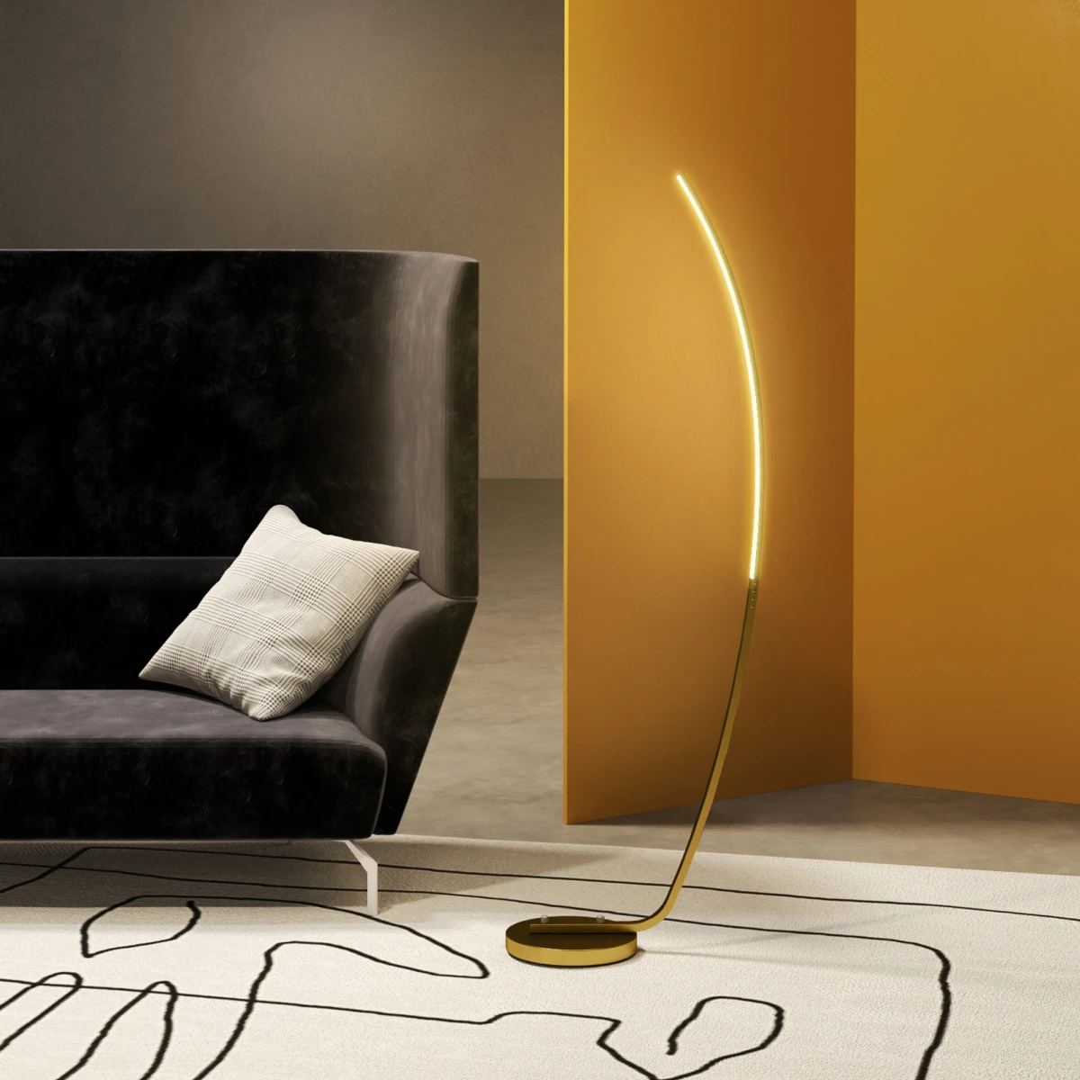 Curved and arc floor lamps: a style guide