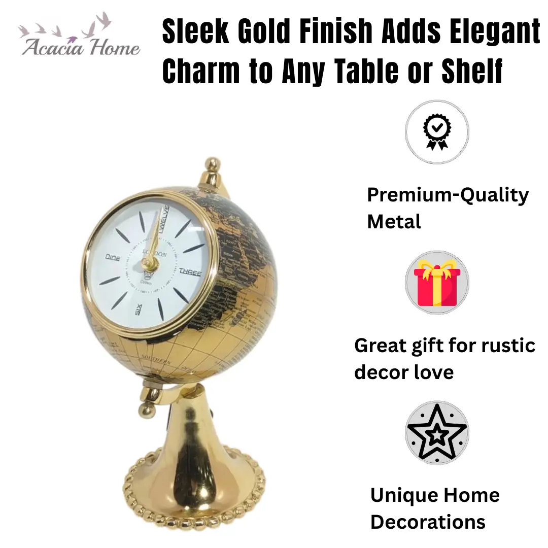 MSL TABLE CLOCK GLOBE DESIGN - Clock