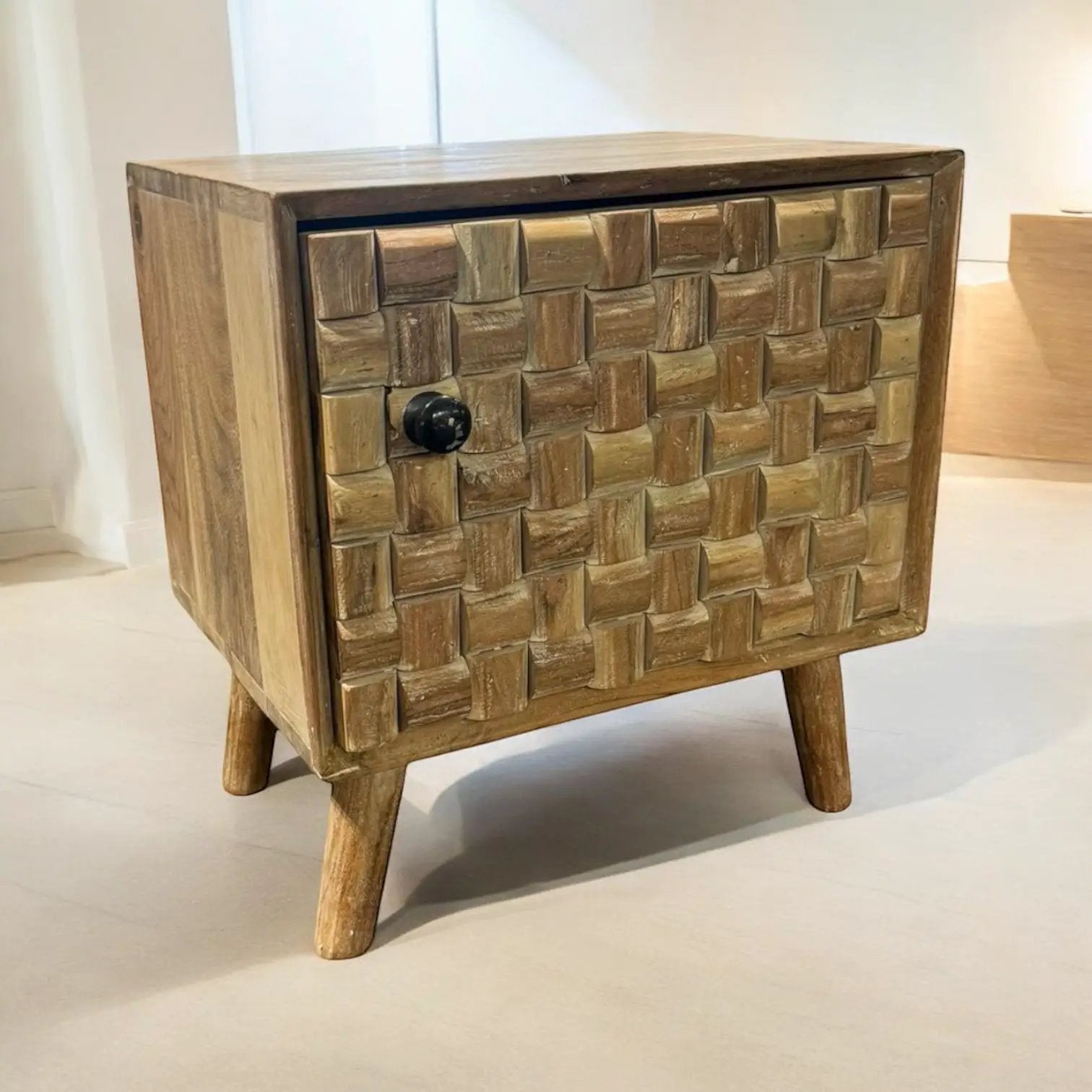 MSL 47CM WOODEN BEDSIDE CABINET - Bedside Table