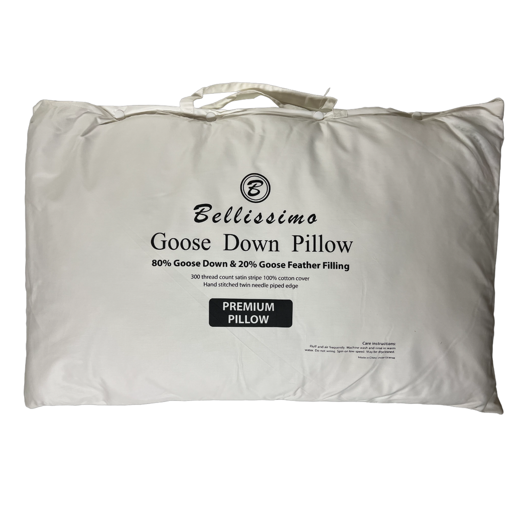 Bellissimo Home Hungarian White Goose Down Pillow - Cushions
