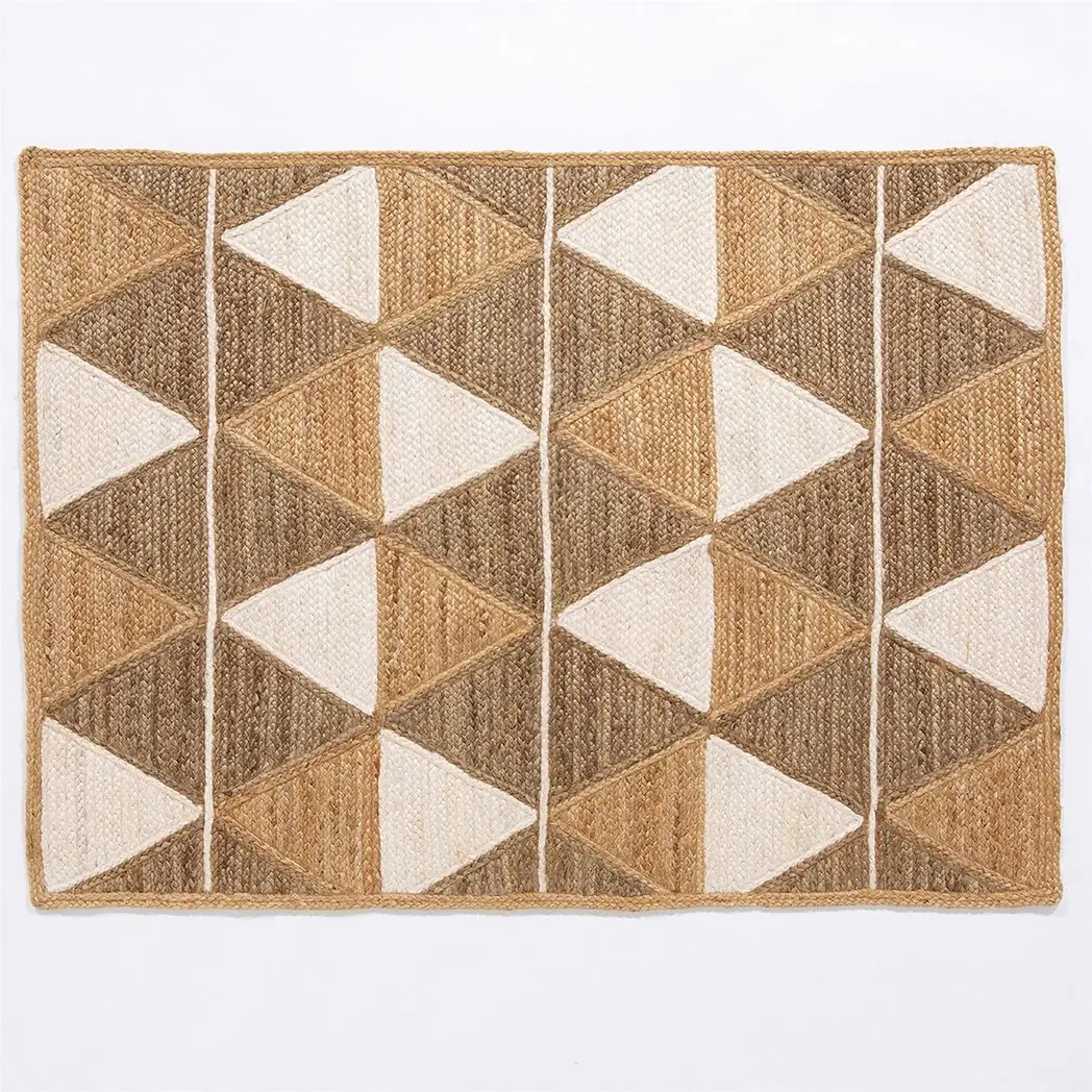 Esselle Home Prestbury Geo Handbraided 120x170cm Natural Rug - Rug