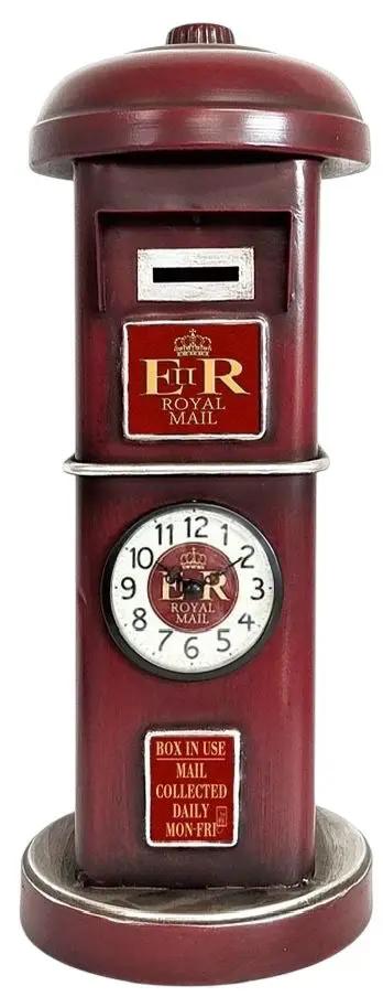 MSL 42CM TABLE CLOCK Postbox - Clock