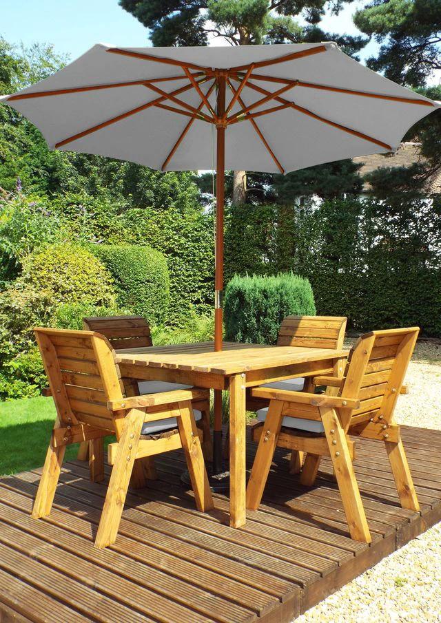 Four Seater Square Table Set by Charles Taylor Trading