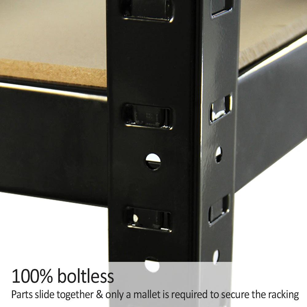 Monster Racking T-Rax Heavy Duty Shelving Units, Black, 75cm W, 30cm D by Monster Shop