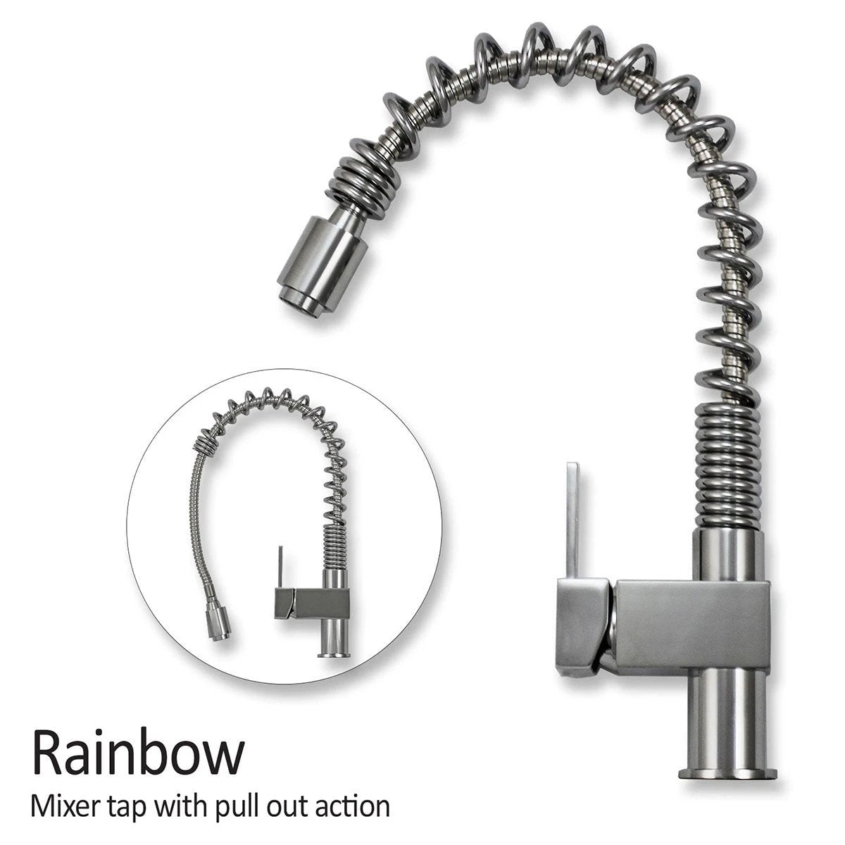 Kukoo Steel Sink and Rainbow Tap by Monster Shop