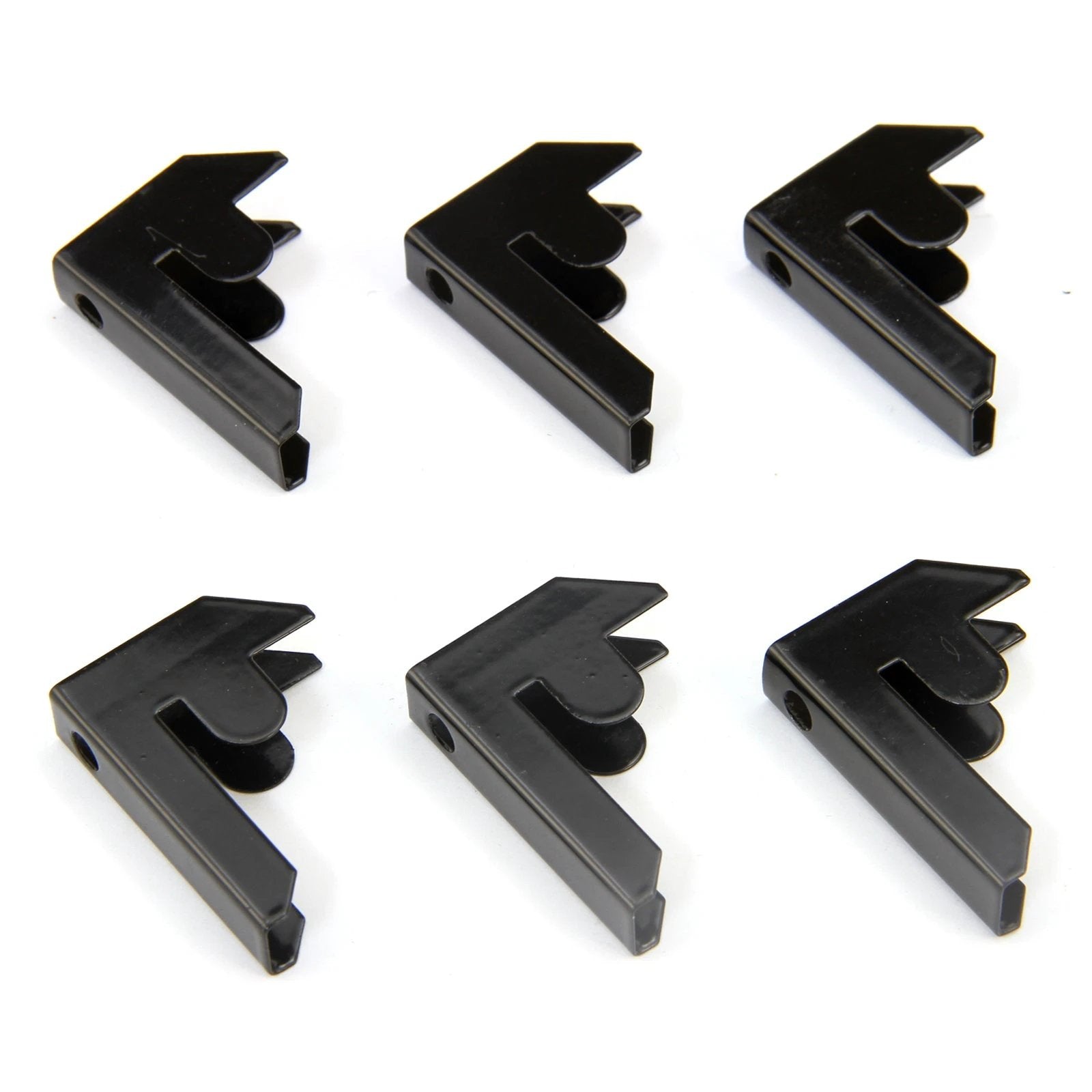 Monster Racking T-Rax Garage Shelving Bay Connector Clips, Pack of 6, Black by Monster Shop
