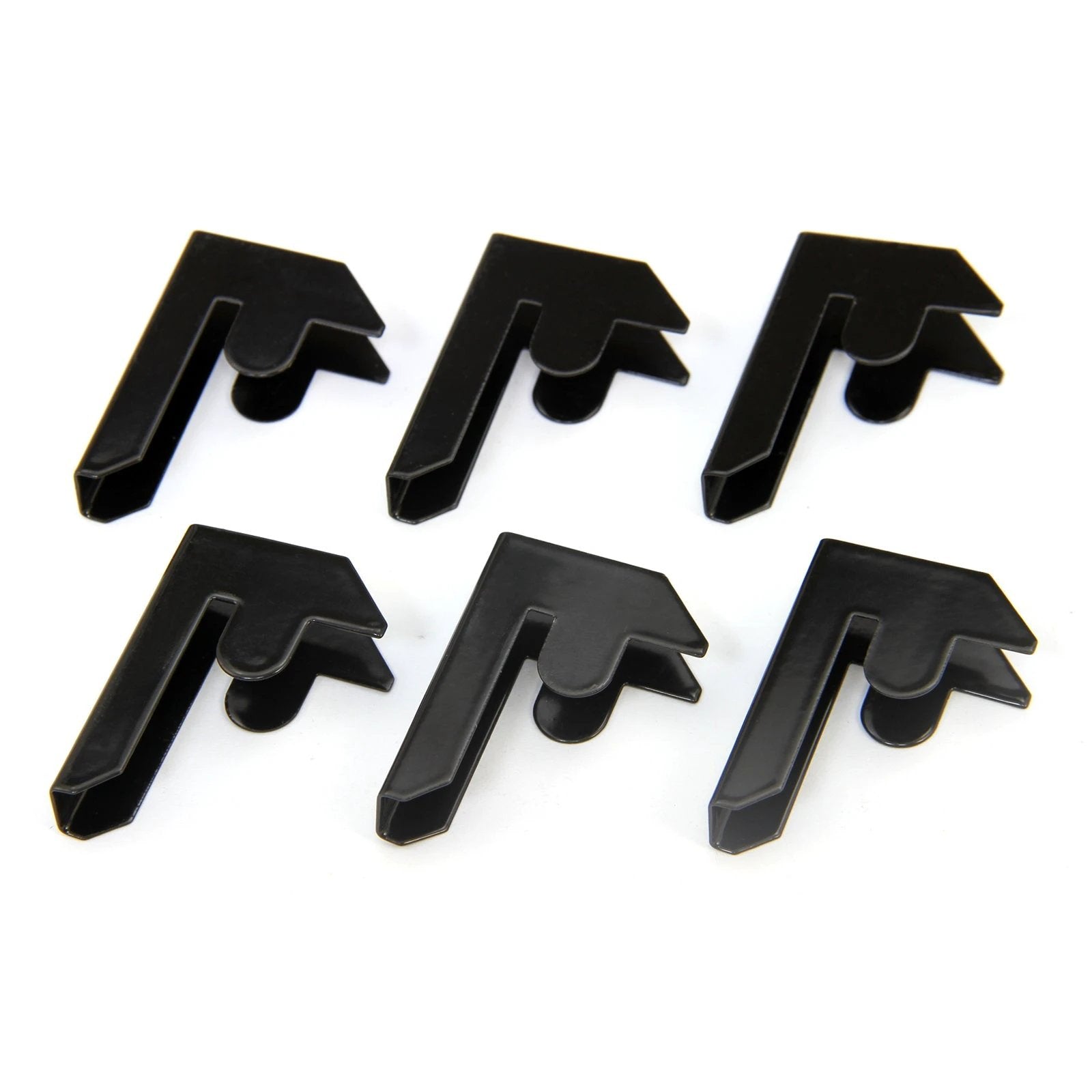 Monster Racking T-Rax Garage Shelving Bay Connector Clips, Pack of 6, Black by Monster Shop