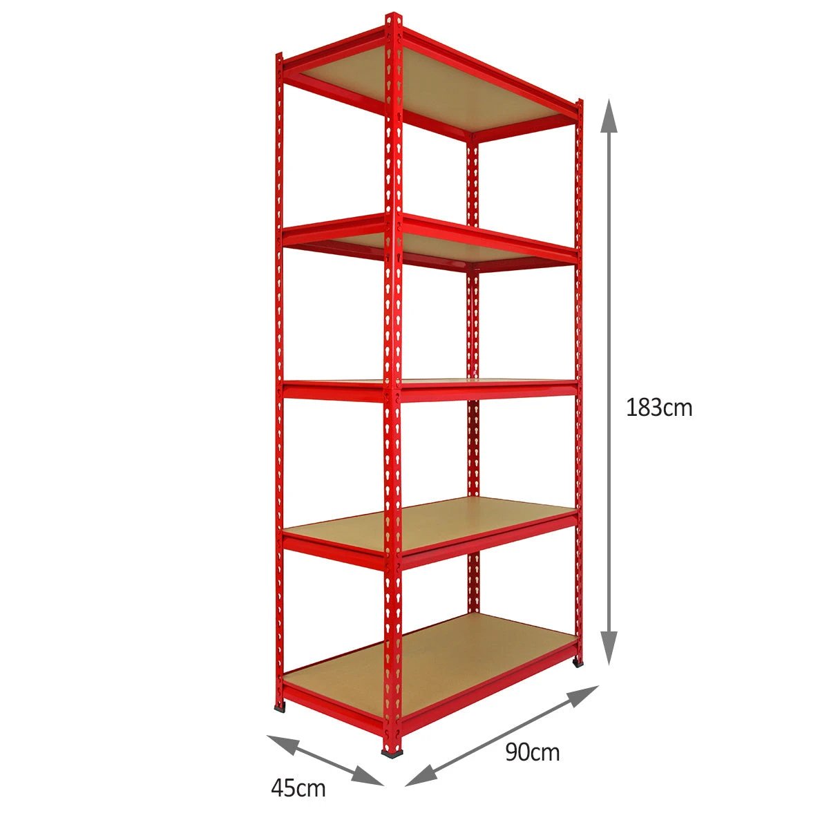 Monster Shop Z-Rax 90cm Racking Bundle: Corner Shelving and 2 Garage Racking Bays -