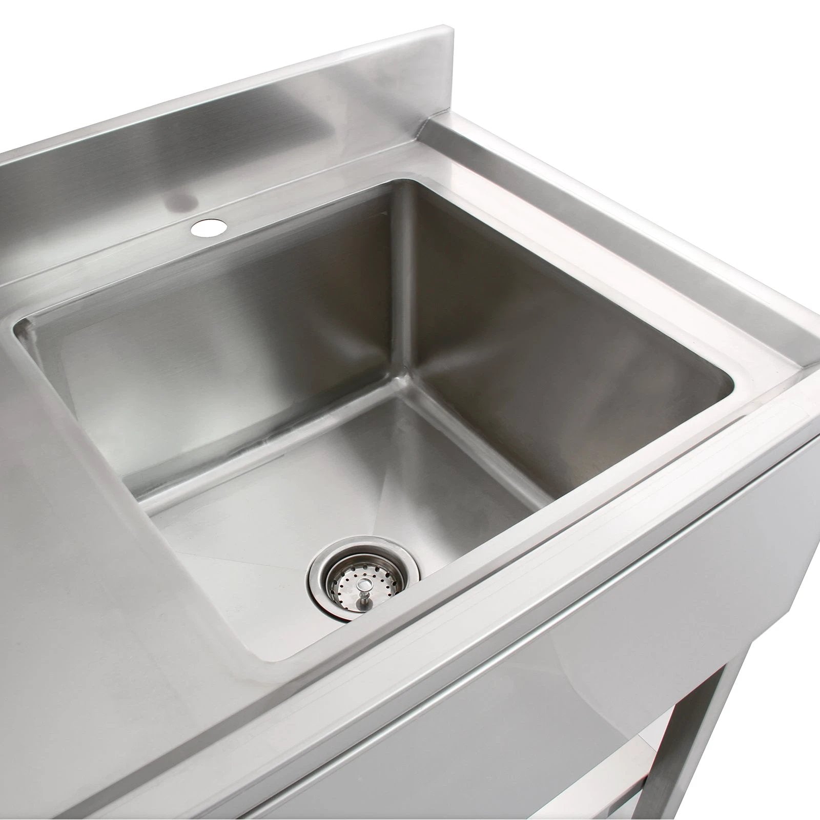 Science Lab Laboratory Sink Stainless Steel Single Bowl 1.0 Left Hand Drainer by Monster Shop