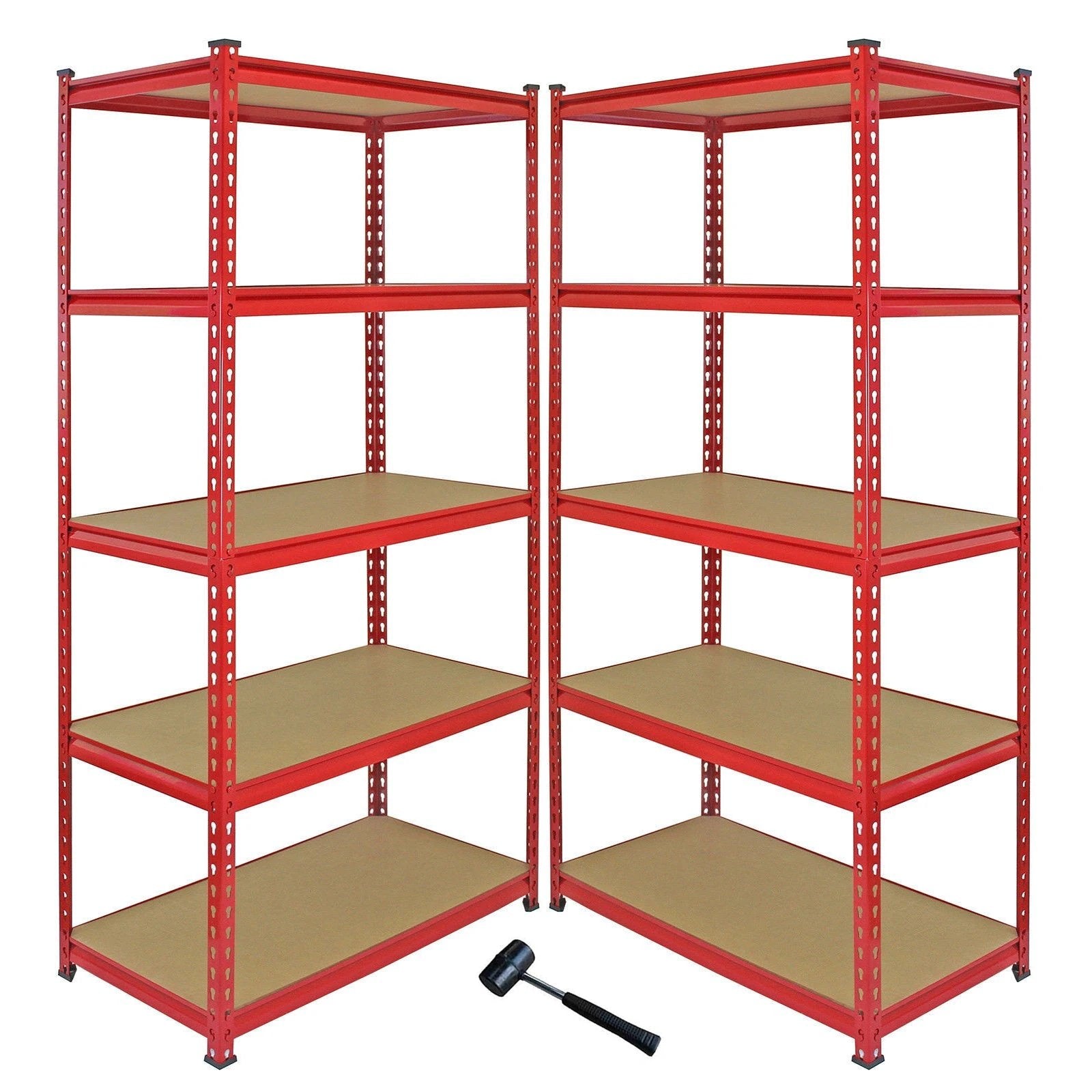 Monster Shop Z-Rax 90cm Racking Bundle: Corner Shelving and 2 Garage Racking Bays -