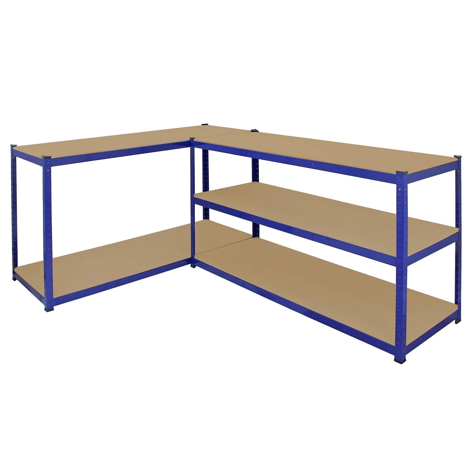 Monster Shop Monster Racking T-Rax Extra Wide Storage Shelves, Blue, 160cm W, 60cm D -