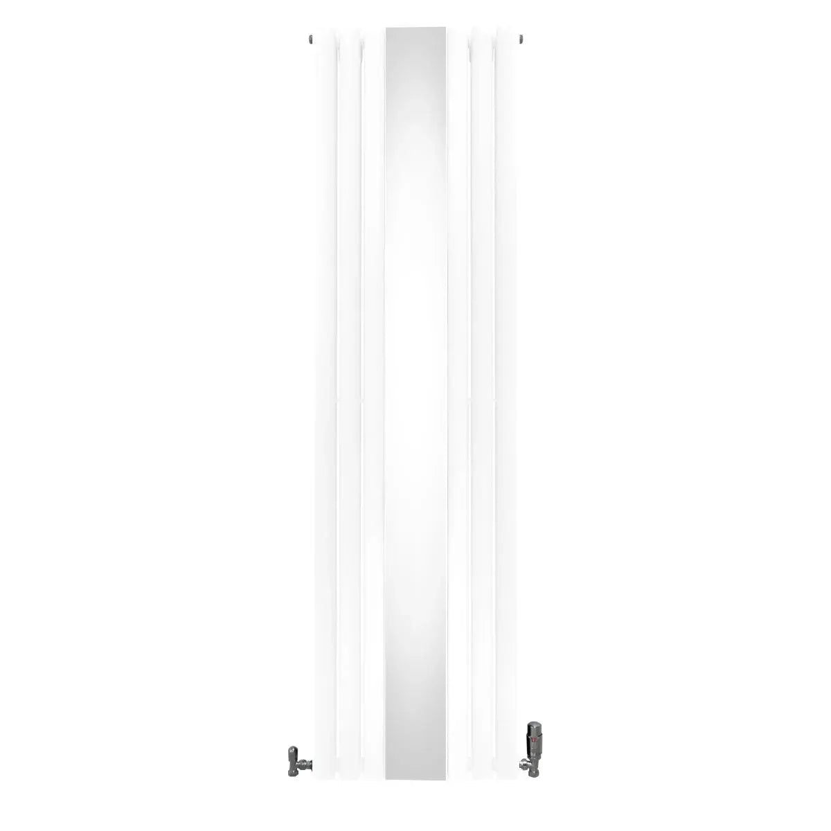 Monster Shop Oval Mirror Radiator & Valves - 1800mm x 500mm - White -