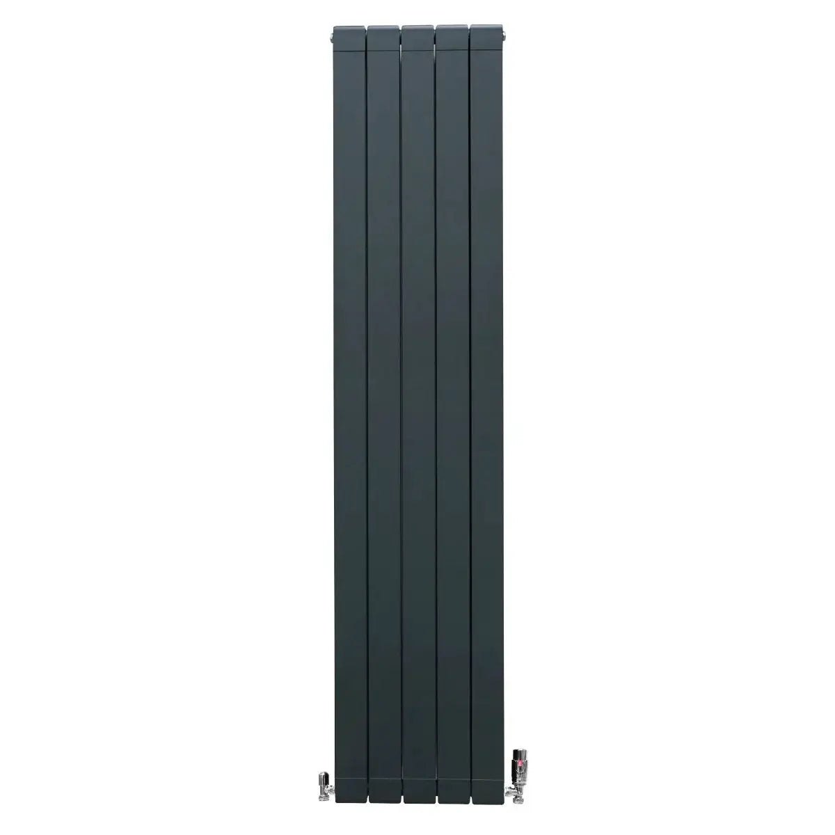 Monster Shop Aluminium Radiator & Valves – 1800mm x 395mm – Anthracite Grey -