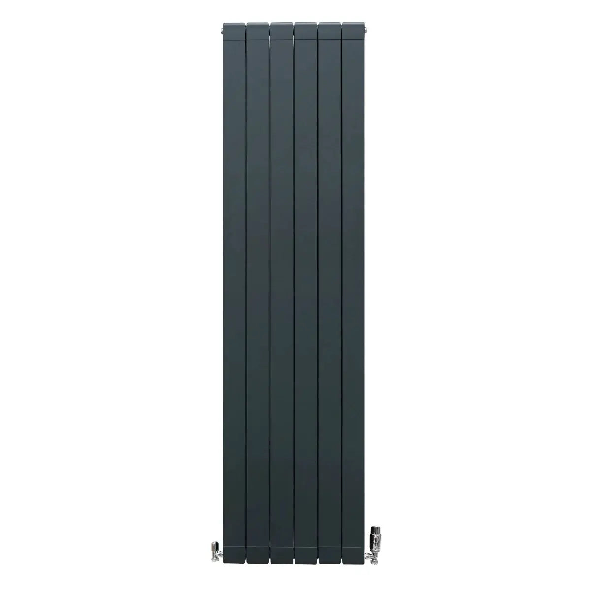 Monster Shop Aluminium Radiator & Valves – 1800mm x 475mm – Anthracite Grey -