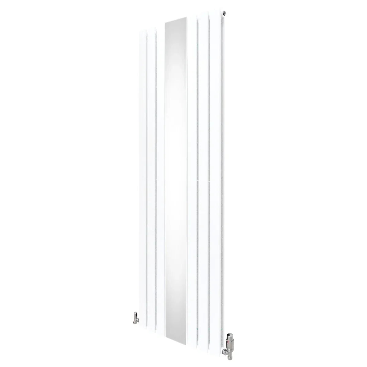 Monster Shop Flat Mirror Radiator & Valves - 1800mm x 565mm - White -