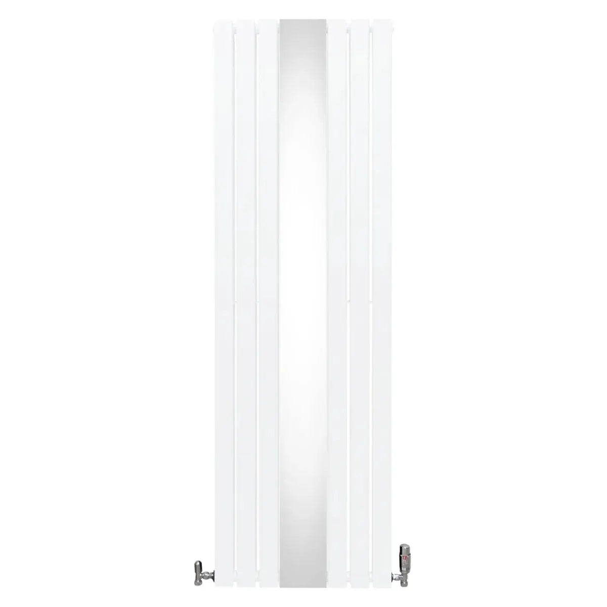 Monster Shop Flat Mirror Radiator & Valves - 1800mm x 565mm - White -