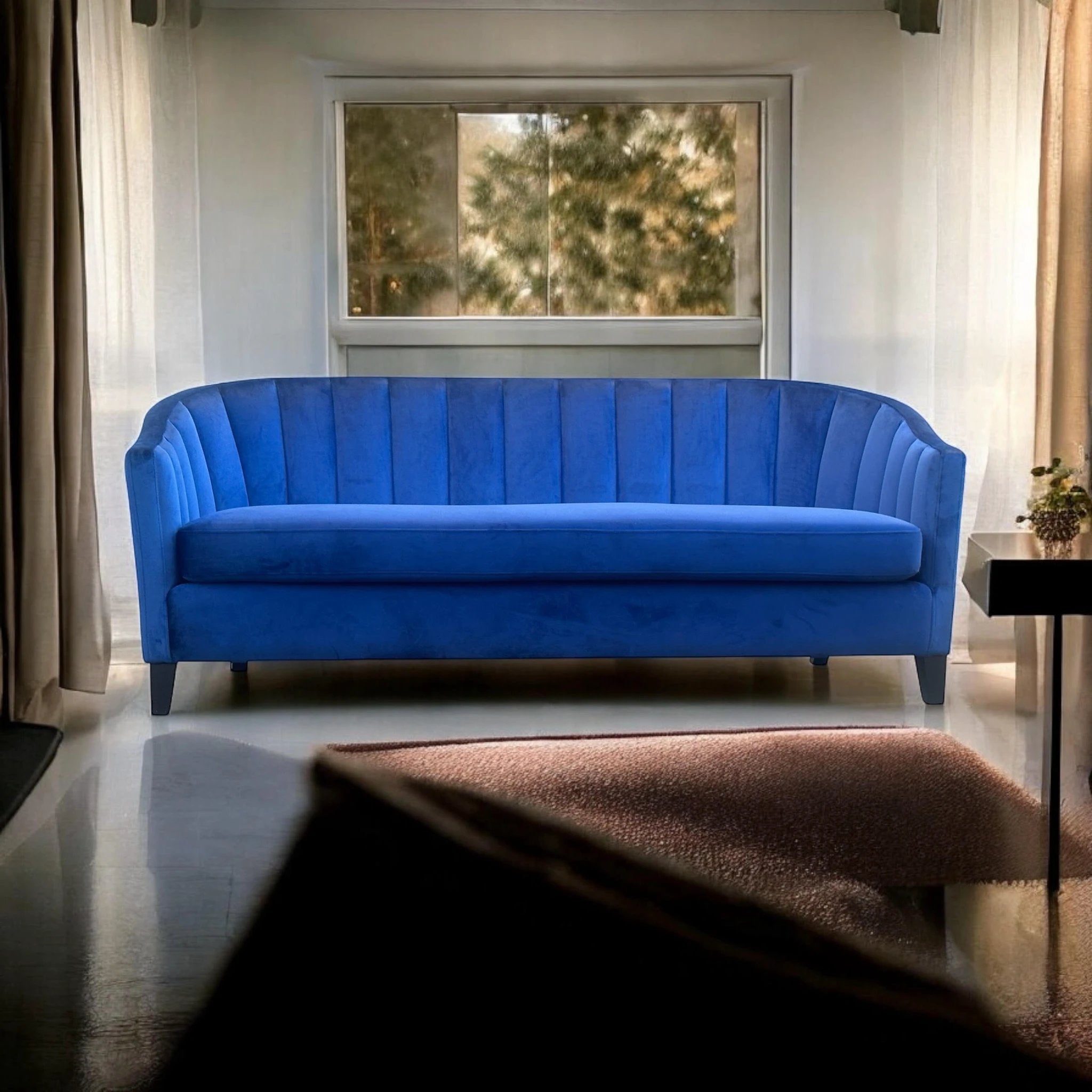 Premium Sofa 189cm Velvet Upholstery Plush Cushions Home by MSL