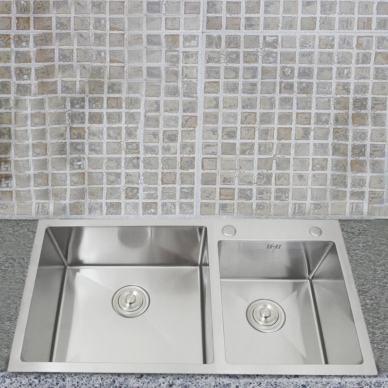 KuKoo Double Stainless Steel Sink by Monster Shop