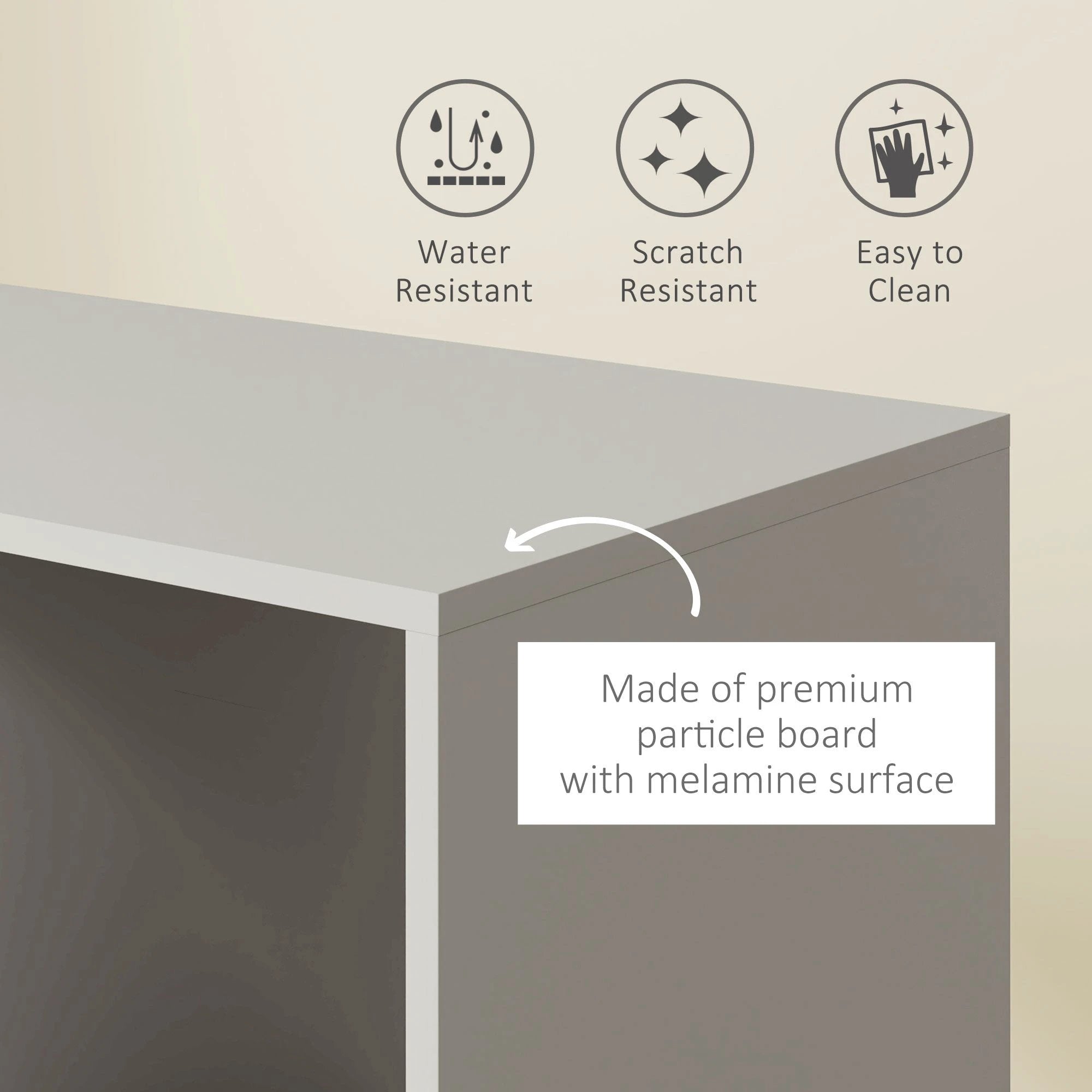 HOMCOM Rolling Open Wardrobe Hanging Rail Storage Shelves for Clothes, Grey by HOMCOM