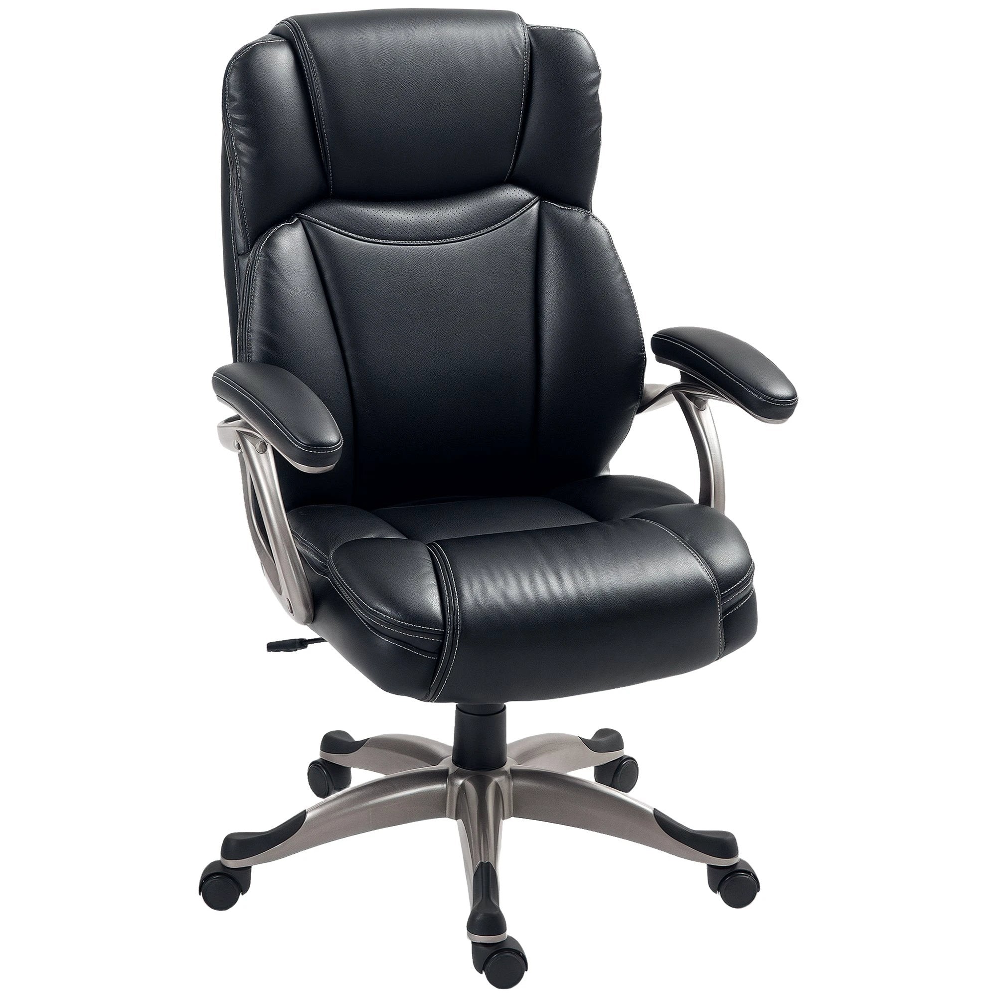 HOMCOM Tilting Executive Office Chair, PU Leather Desk Chair by HOMCOM