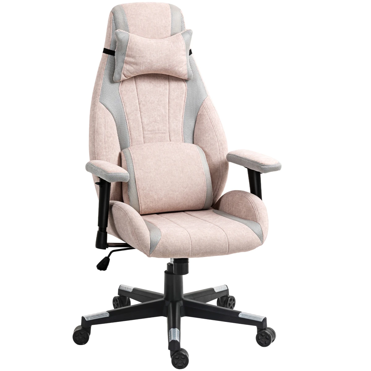 HOMCOM Gaming Chair Standard Size Adjustable Tilt For Gamers by HOMCOM