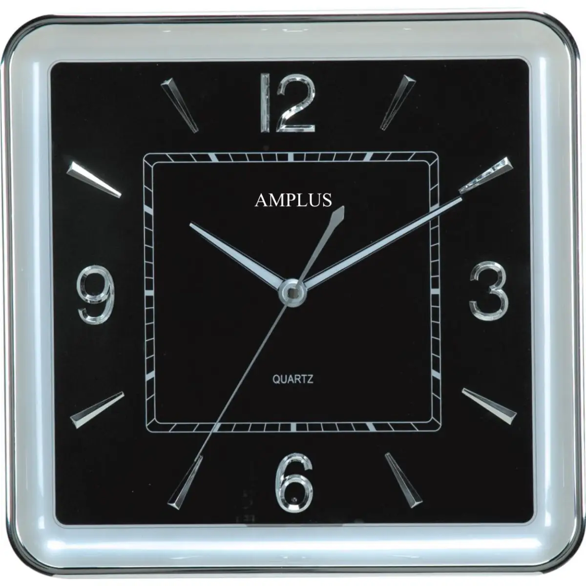 Amplus Amplus Quite Sweep Second Hand With Night Sensor & Black Face Wall Clock PW165-17B - Clock
