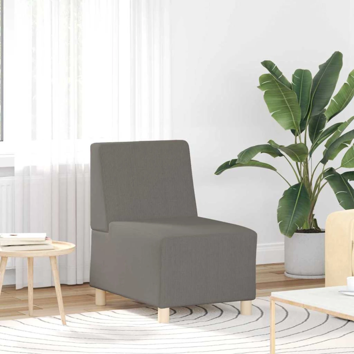 VidaXL Armless Modular Sofa 55x74x82 cm Corduroy Home by vidaXL