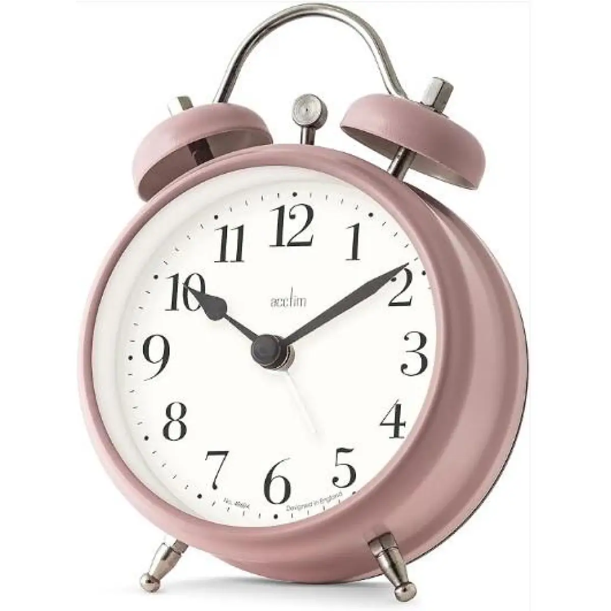 Acctim Acctim Shefford 12cm Dusty Rose Double Bell Alarm Clock 16380 - Clock