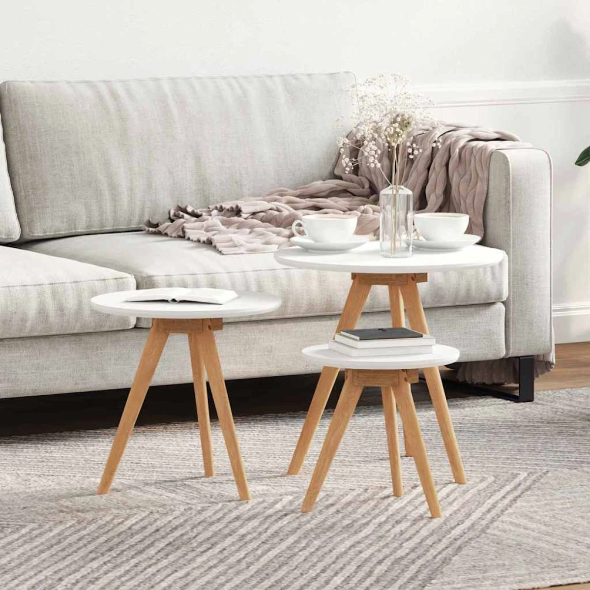VidaXL Coffee Table 50x50x46 cm Walnut Home by vidaXL