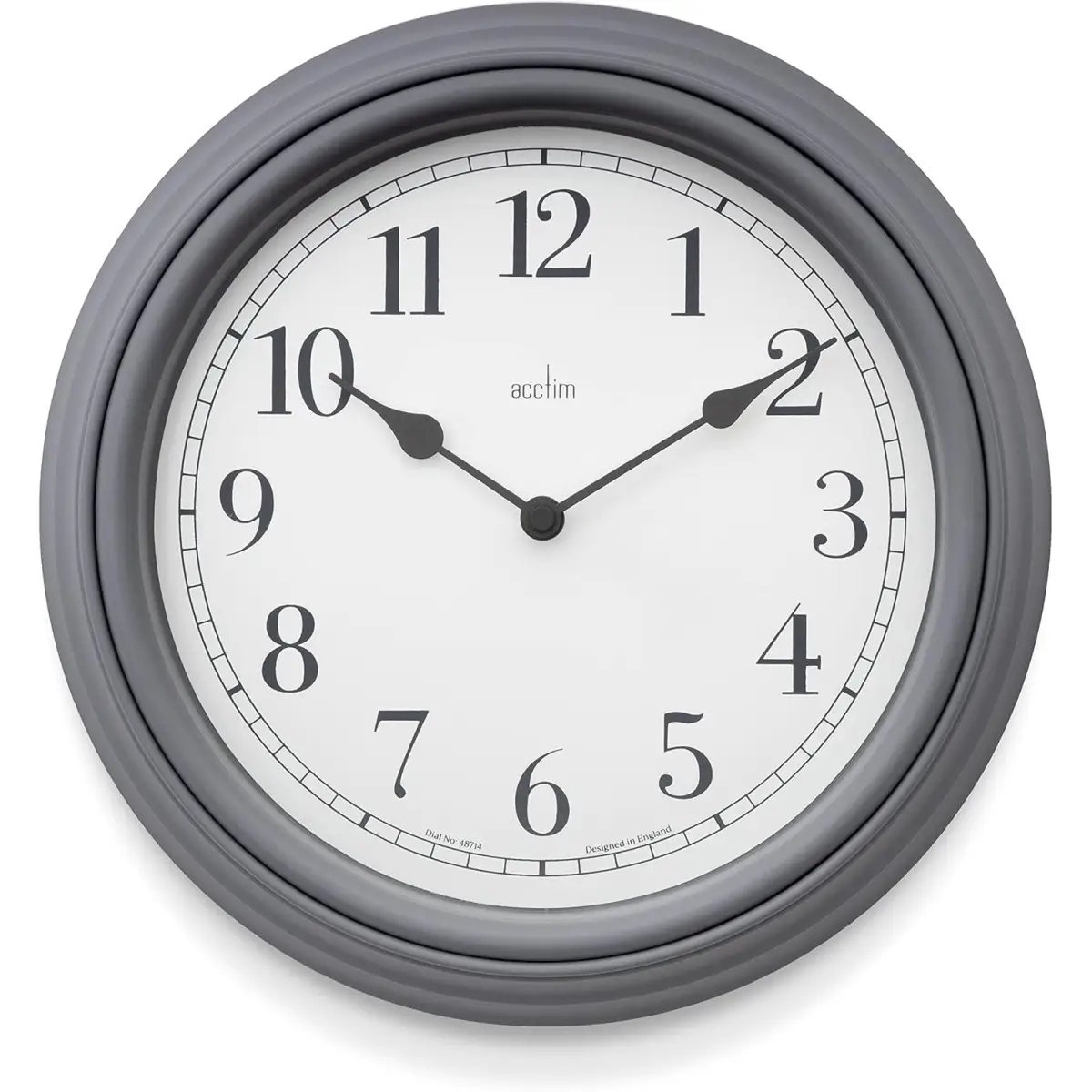Acctim Acctim Devonshire Traditional 28cm Quartz Grey Wall Clock 22715 - Clock
