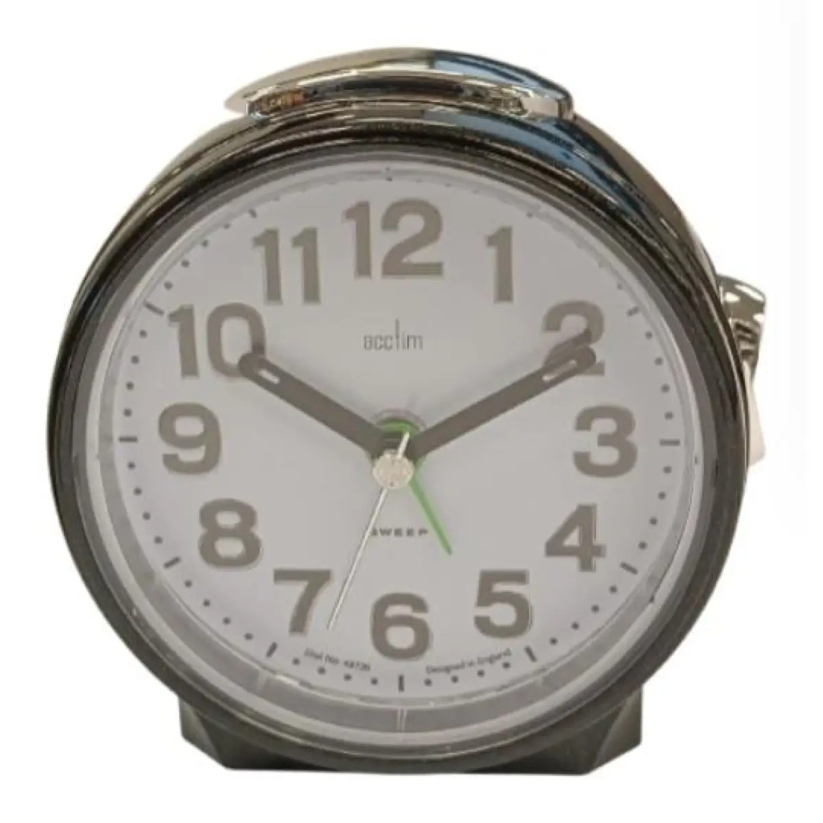 Acctim Acctim Eden Non Ticking Sweep Crescendo Alarm Clock in Black - 16523 - Clock