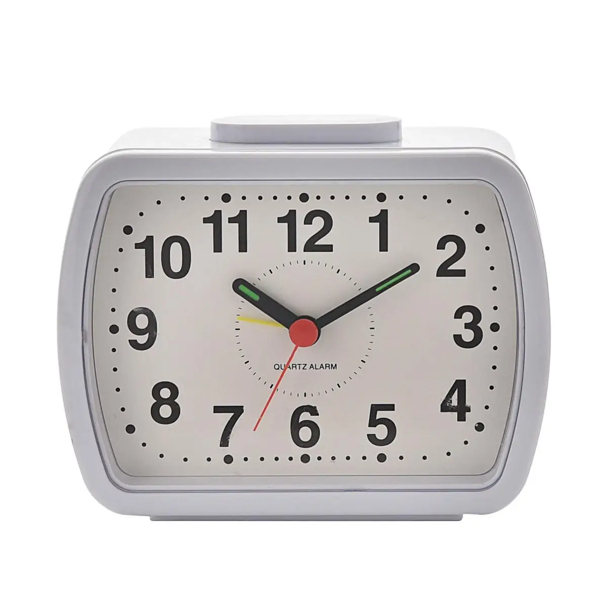 Widdop Wm.Widdop Qtz Alarm Clock Bell Oblong Wht/Green Dial 5184W - Clock
