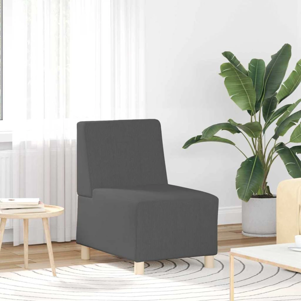 vidaXL VidaXL Armless Sofa 55x74x82 cm Corduroy For Living Room - Sofa