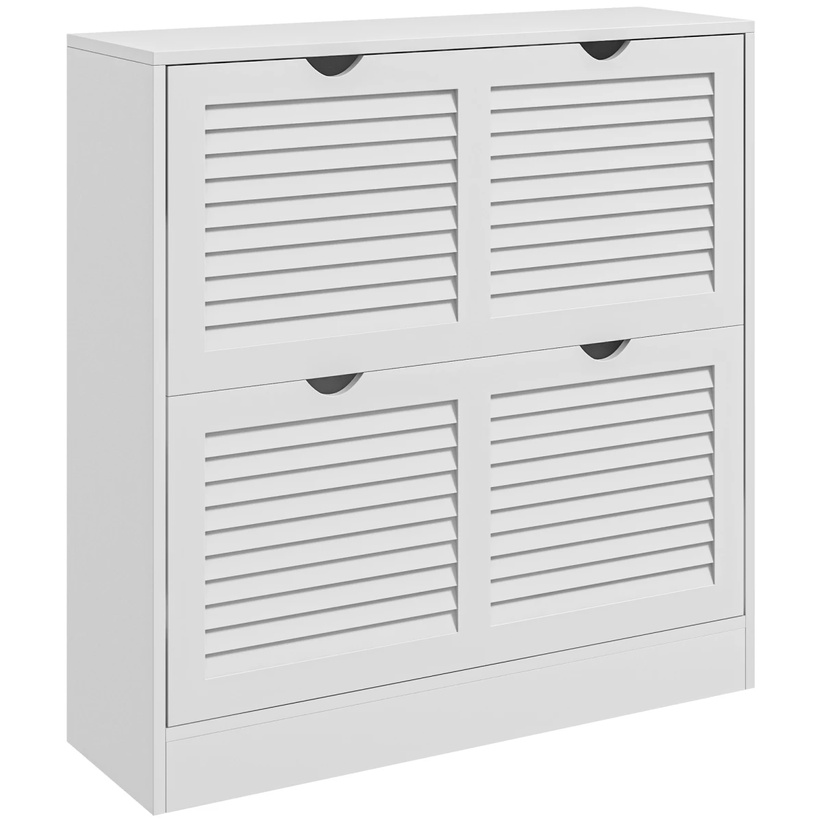 HOMCOM Slim Shoe Cabinet 2 Drawers Entryway by HOMCOM