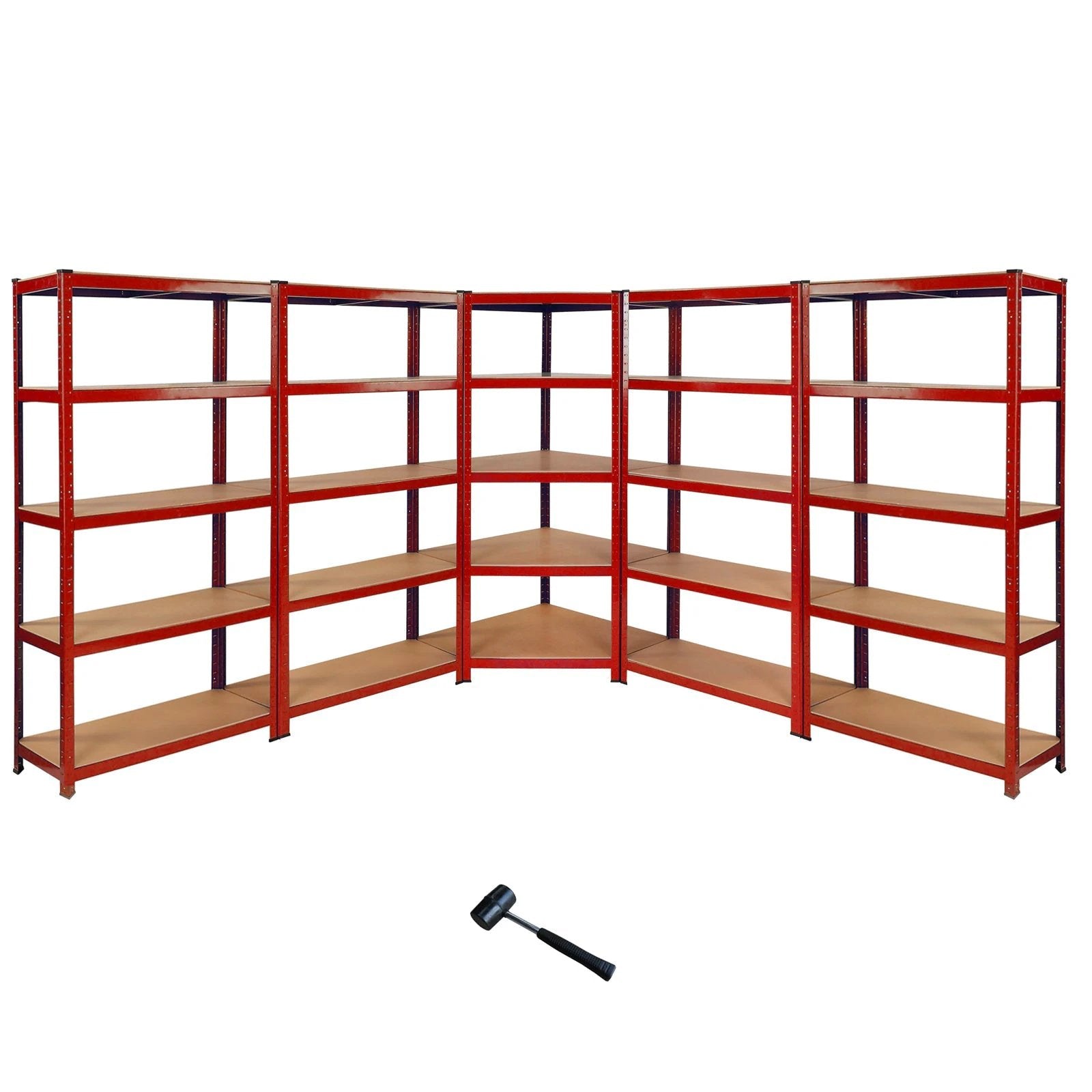 Z-Rax 90cm Corner Racking Bundle: Corner Shelving & 4 Garage Racking Bays by Monster Shop