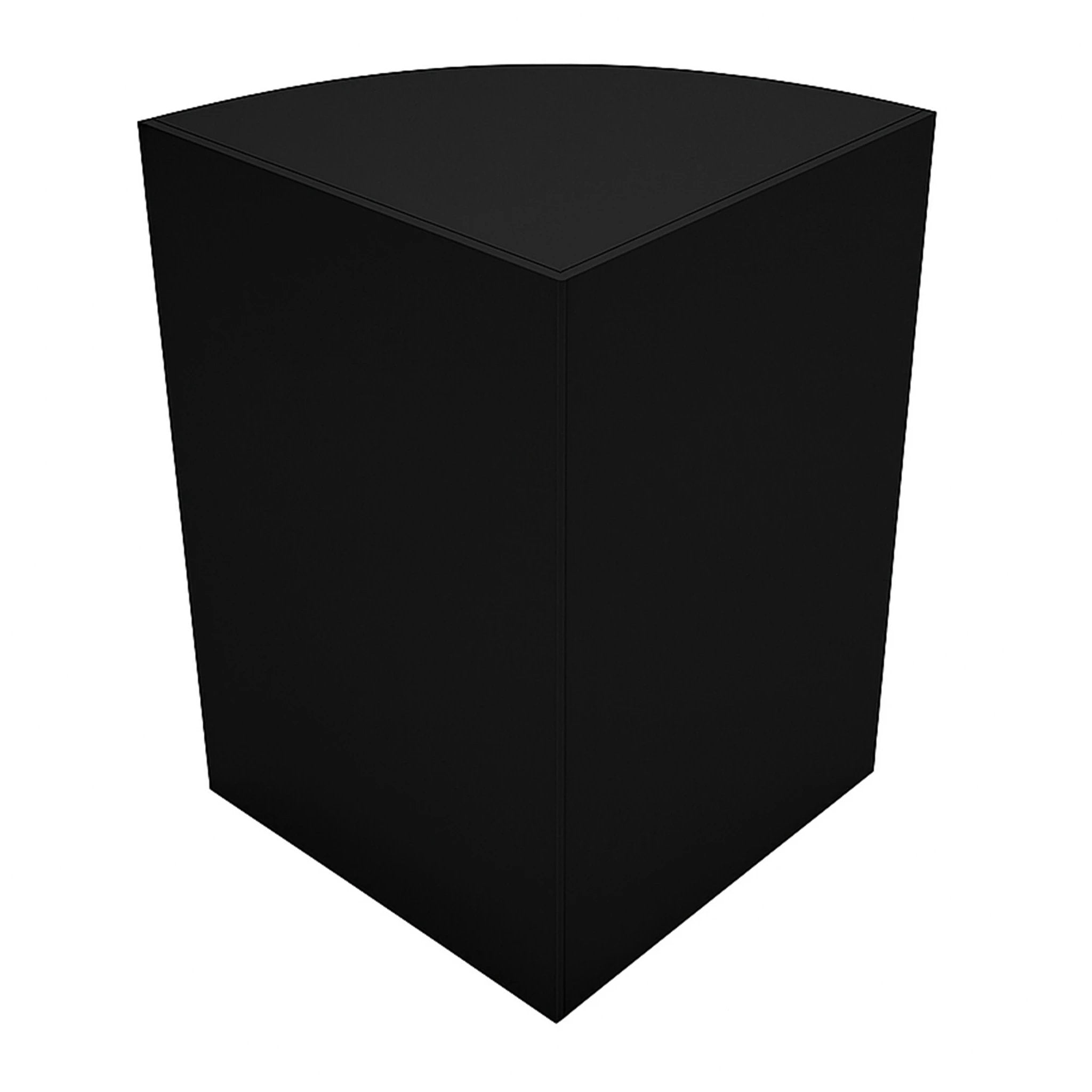 Retail Shop Corner Counter LM60 - Black by Monster Shop