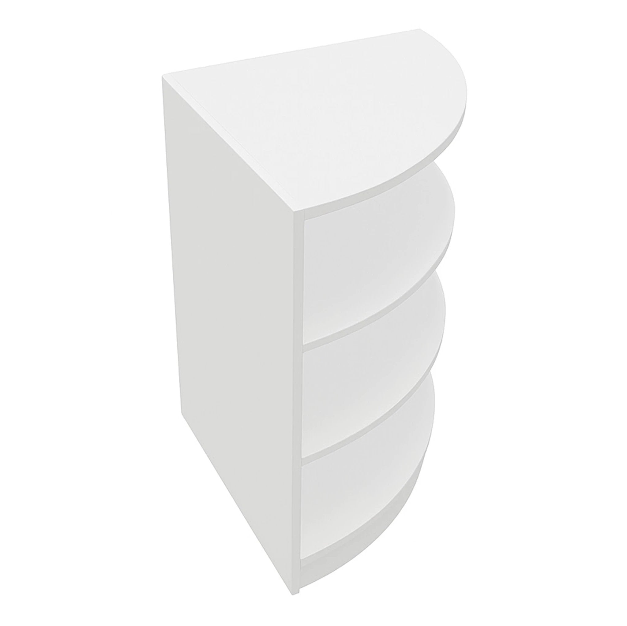 Retail Shop Corner Counter LM60 - White by Monster Shop