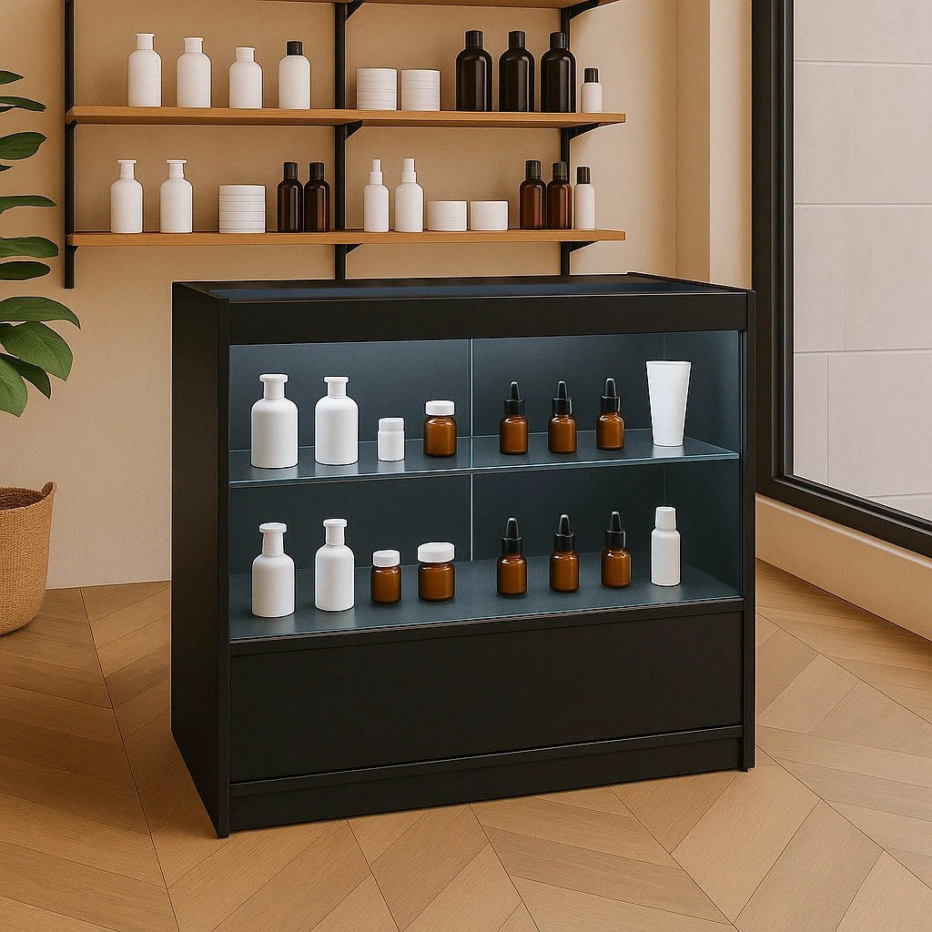 LED Retail Shop Counter C900 - Black by Monster Shop