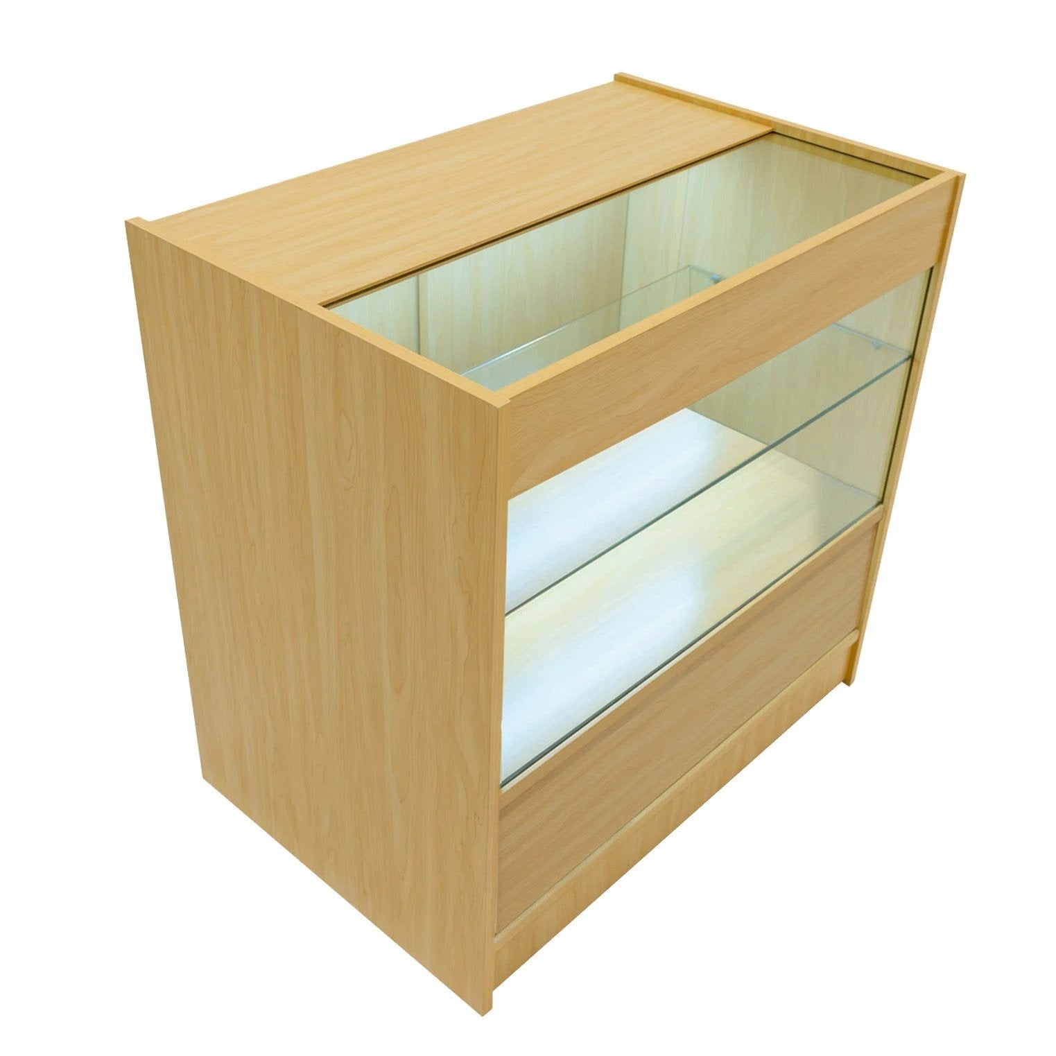 LED Retail Shop Counter C900 - Maple by Monster Shop