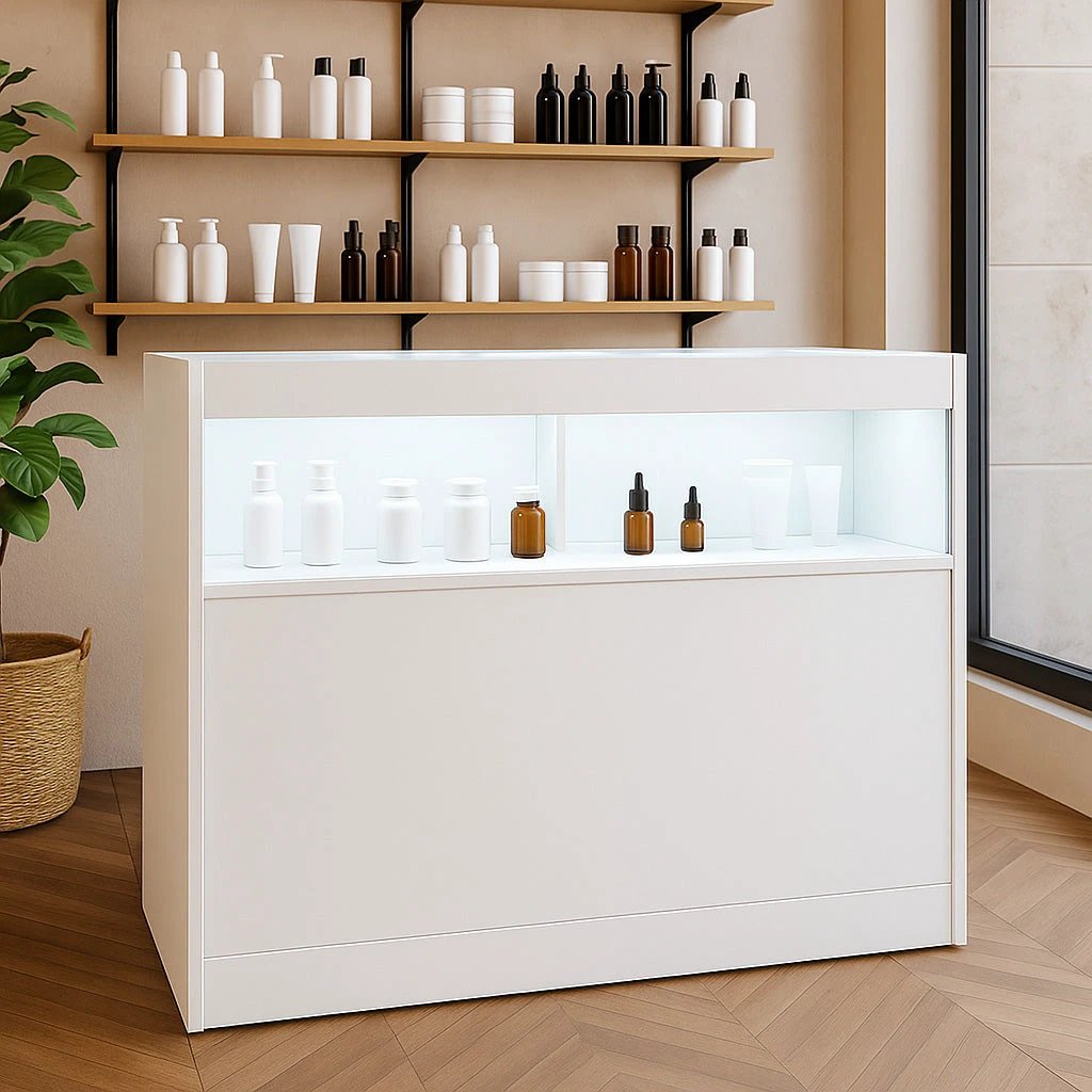 Monster Shop LED Retail Shop Counter B1200 - White -
