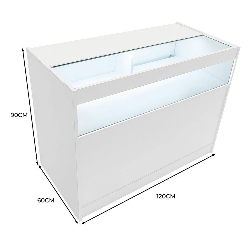 Monster Shop LED Retail Shop Counter B1200 - White -