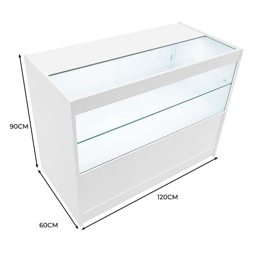 LED Retail Shop Counter C1200 - White by Monster Shop