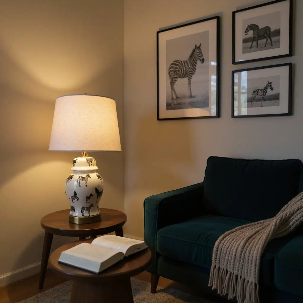 MSL 41CM LAMP AND SHADE - Lamp