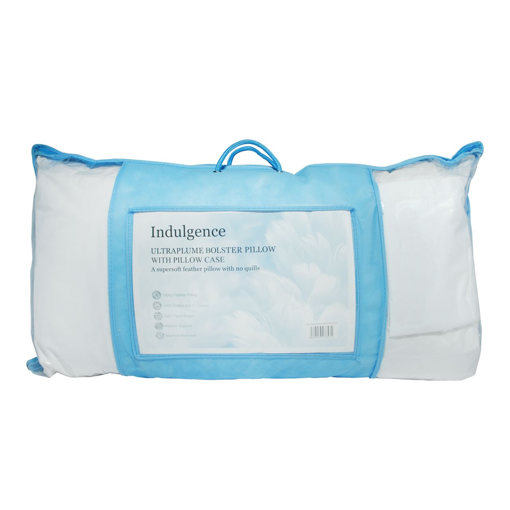 Indulgence Ultraplume Bolster 36" Feather Pillow - Cushions