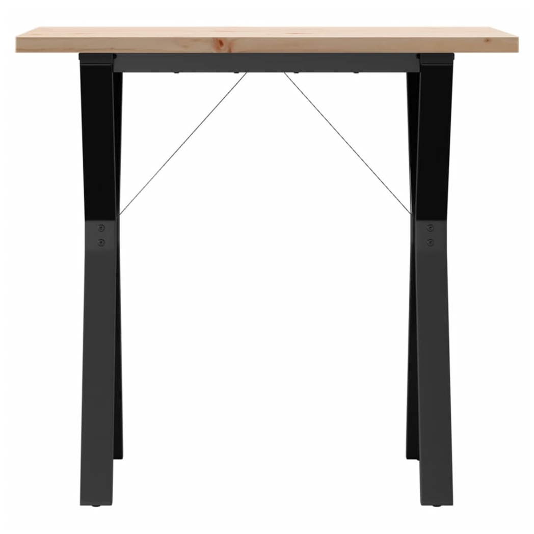 vidaXL vidaXL Dining Table 80x50x75.5 Pine Iron Family - Dining Table