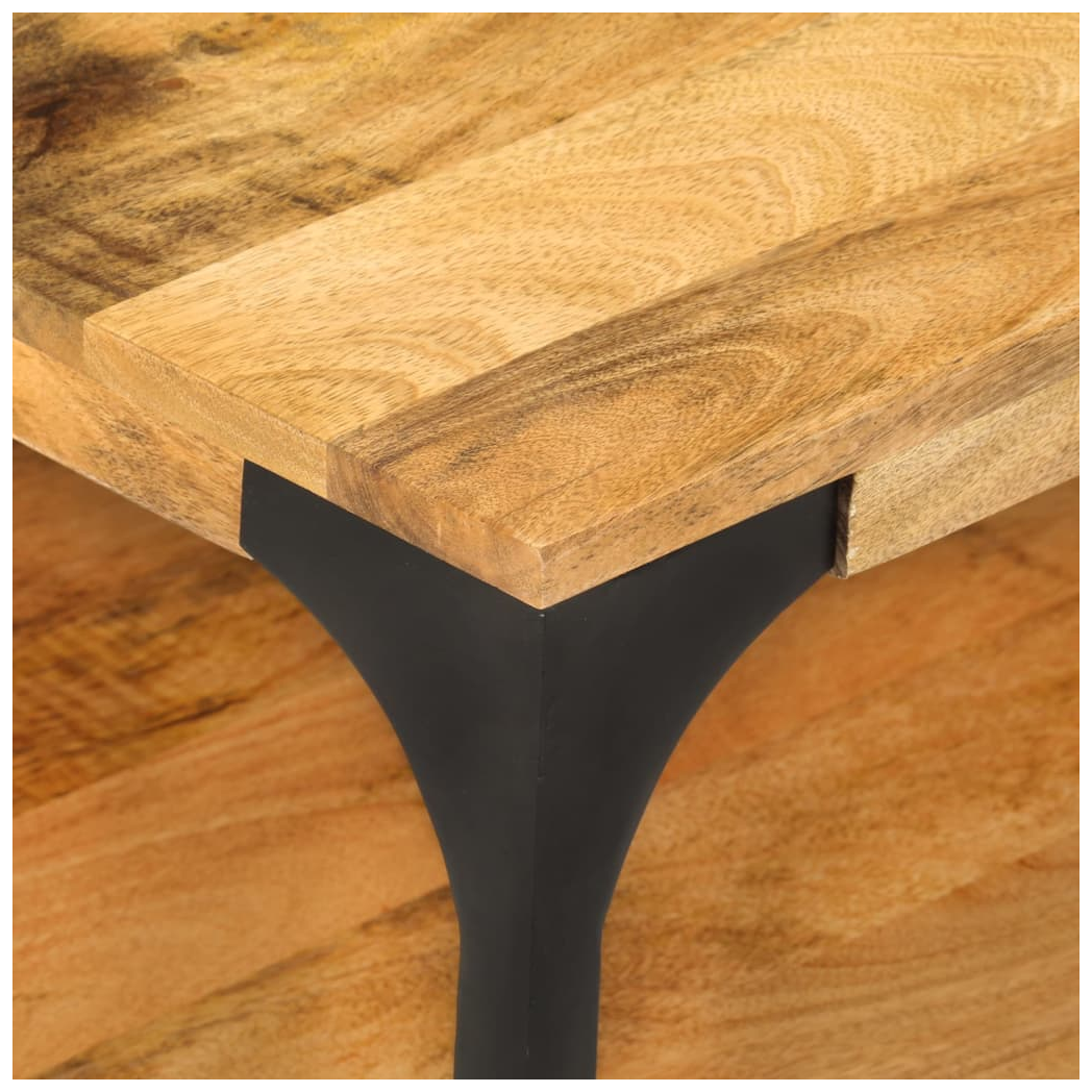 vidaXL vidaXL 2-Layer Coffee Table 100x55x38 Mango Steel - Coffee Table