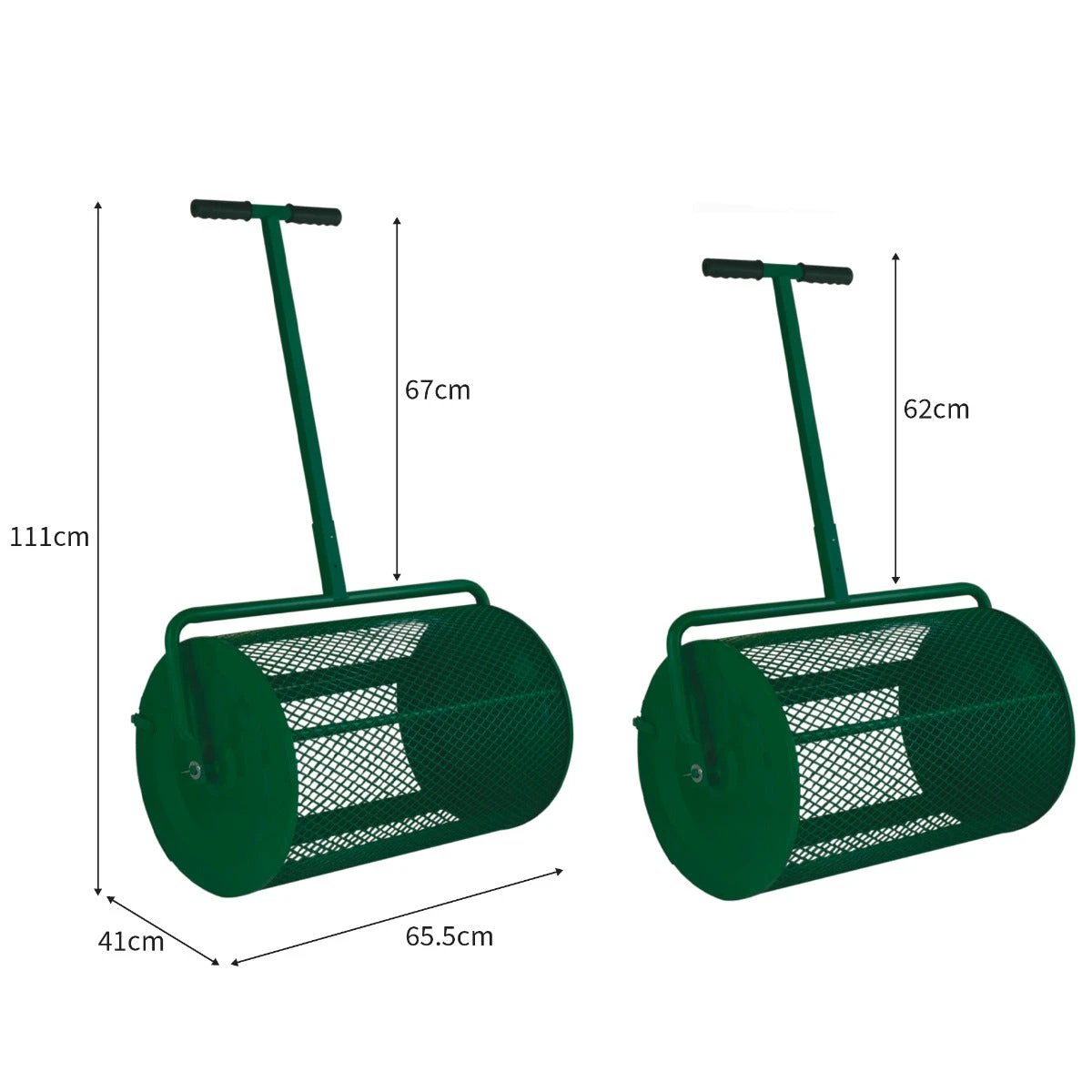 Compost & Peat Moss Spreader - Green by Monster Shop