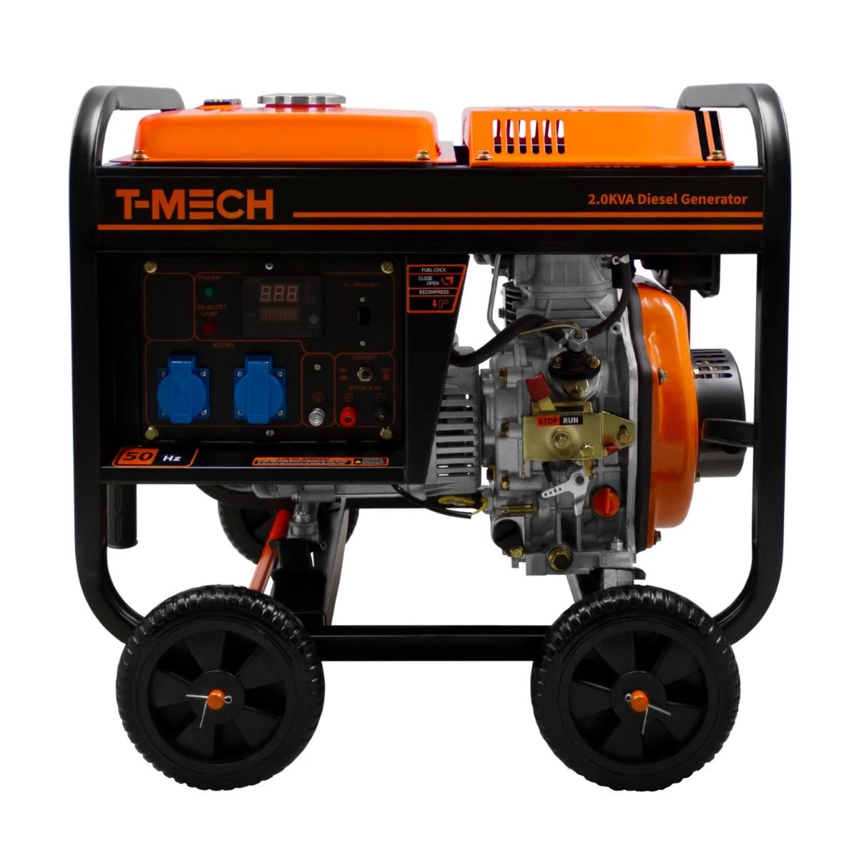 T-Mech 2kVA Portable Diesel Generator Open Frame by Monster Shop