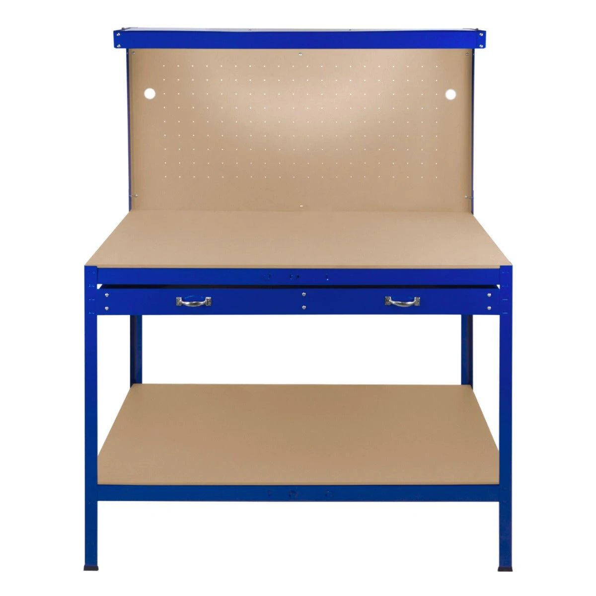 Monster Shop Workbench with Pegboard, Drawer & Light – Blue -