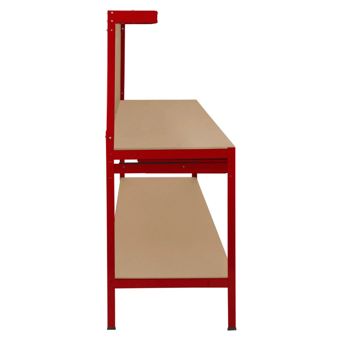 Workbench with Pegboard, Drawer & Light – Red by Monster Shop